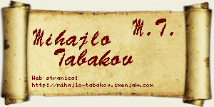 Mihajlo Tabakov vizit kartica